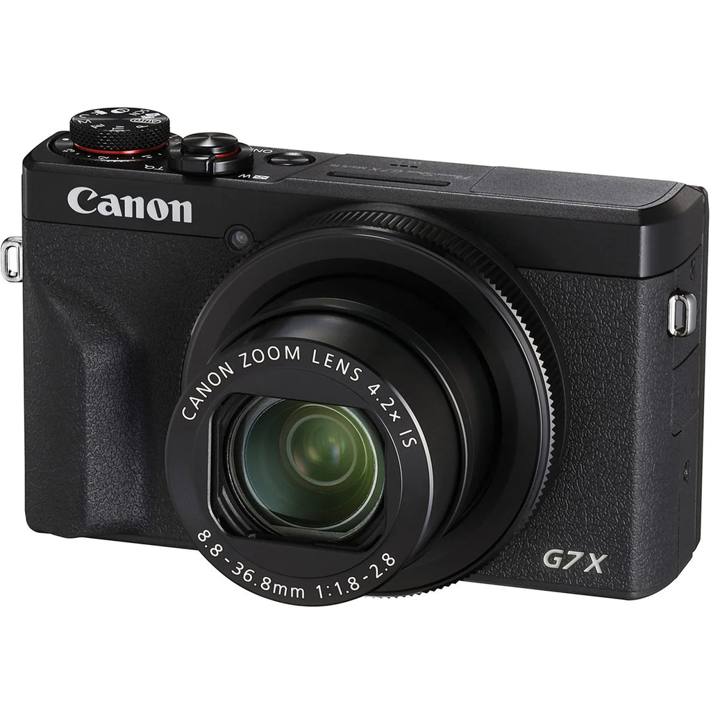 Canon PowerShot G7 X Mark III – 4K Vlogging Camera | 20.1MP, Wi-Fi, Bluetooth | Black | Compact Digital Camera for YouTube